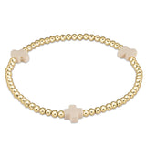 eNewton Design 26 EGBSC3GBP egirl Signature Cross 3mm Gold Bracelet - 13 Styles