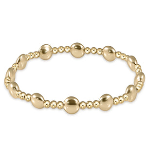 ENEWTON DESIGN ED BEXHONGSINP6G EXTENDS - HONESTY GOLD SINCERITY PATTERN 6MM BEAD BRACELET