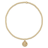 eNewton Design 26 BCLG2xx Classic Gold 2mm Bracelet - 17 Styles