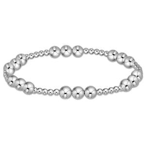 ENEWTON DESIGN ED BEXCLJOYPSS6 EXTENDS.- CLASSIC JOY PATTERN 6MM BEAD BRACELET- STERLING