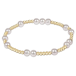 ENEWTON DESIGN ED BHOPUNWPE6 HOPE UNWRITTEN 6MM BEAD BRACELET - PEARL