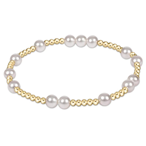 ENEWTON DESIGN ED BHOPUNWPE6 HOPE UNWRITTEN 6MM BEAD BRACELET - PEARL