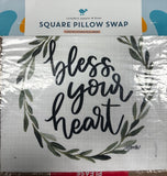 Luckybird LB Inspirational Pillow Swap, Square