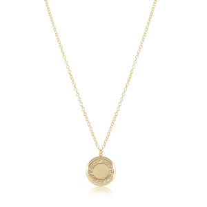 ENEWTON DESIGN ED N28GCHMD 28.5" NECKLACE GOLD- CHERISH MEDIUM GOLD LOCKET