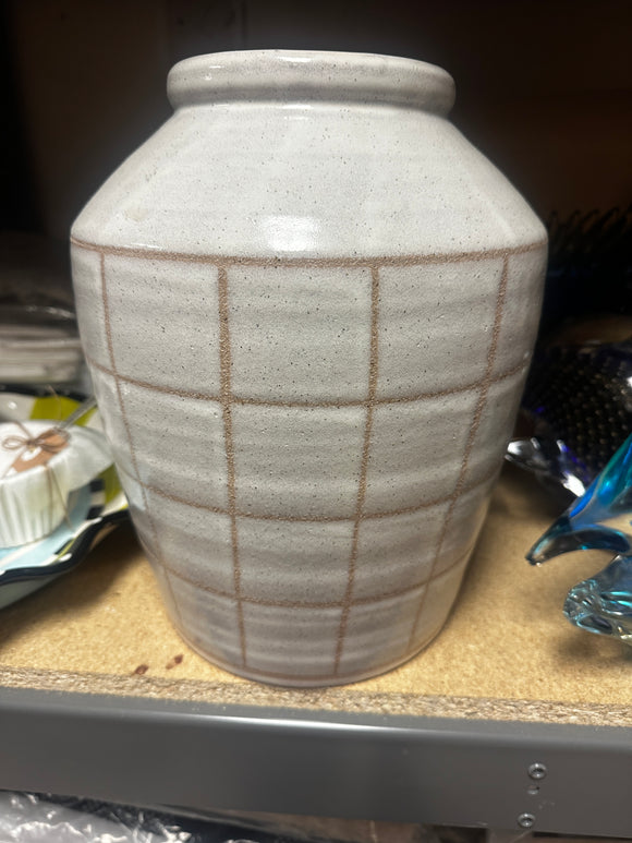 Raz Imports RZ 4001701 Plaid Vase, Large 12in