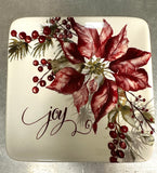 Certified International CI 36906x Winters Joy Canape Square Plate 6in - 4 Styles