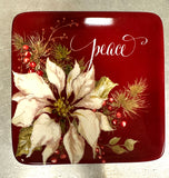 Certified International CI 36906x Winters Joy Canape Square Plate 6in - 4 Styles