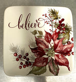 Certified International CI 36906x Winters Joy Canape Square Plate 6in - 4 Styles
