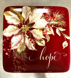 Certified International CI 36906x Winters Joy Canape Square Plate 6in - 4 Styles