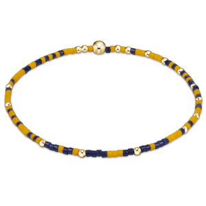 ENEWTON DESIGN ED BEXGDHOPUNWGLDYELMNA EXTENDS - GAMEDAY HOPE UNWRITTEN BRACELET - GOLDEN YELLOW MATTE NAVY