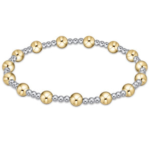 ENEWTON DESIGN ED BEXCLSINPMXM5 EXTENDS - CLASSIC SINCERITY PATTERN 5MM BEAD BRACELET - MIXED METAL