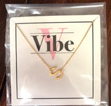 Vibe Jewelry VJ VN.xx Hanging Initial on Necklace - Silver or Gold