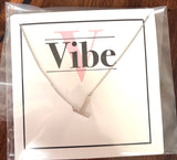 Vibe Jewelry VJ VN.xx Hanging Initial on Necklace - Silver or Gold