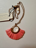 Canvas Jewelry CJ 1915x Half Moon Charm Necklace - 2 Colors