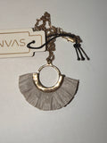 Canvas Jewelry CJ 1915x Half Moon Charm Necklace - 2 Colors