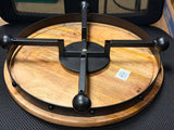 Mud Pie MP 42600298 Wood and Iron Lazy Susan