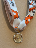 InspireDesigns 26 CBB33xx Scarf Necklace with Charm - 10 Styles