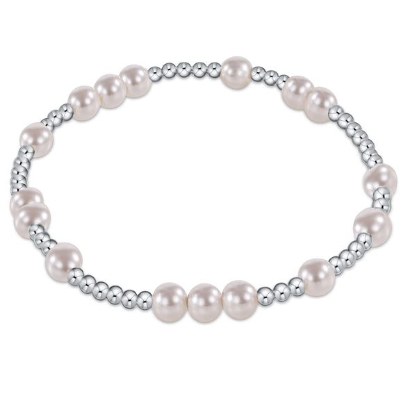 ENEWTON DESIGN ED BHOPUNWSSPE5 Hope Unwritten Sterling 5MM Bead Bracelet - Pearl