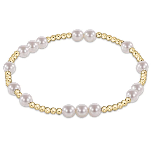 ENEWTON DESIGN ED BHOPUNWPE5 HOPE UNWRITTEN 5MM BEAD BRACELET - PEARL