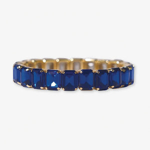 Ink + Alloy IA PMBR0400LA Etta small rectangle stone stretch bracelet lapis