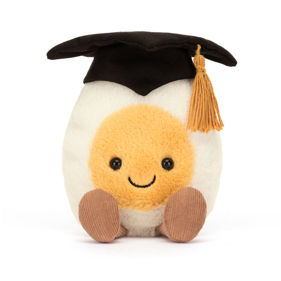 Jellycat Inc JI A6BEGR Amuseables Boiled Egg Graduation