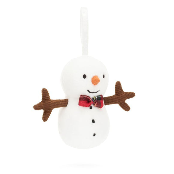 Jellycat Inc JI FFH6SN Festive Folly Snowman Ornament