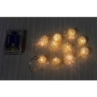 Wing Tai Trading WTT LXD09977 Fuzzy Ball Strand Lights - 10-Count - 36
