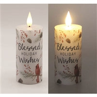 WING TAI TRADING WTT LXS43045 4 INCH BLESSED CARDINAL LED VOTIVE CANDLE