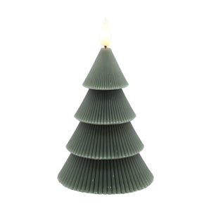 Wing Tai Trading WTT LXS5921xx Dark Green Tiered Tree LED Candle