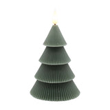 Wing Tai Trading WTT LXS5921xx Dark Green Tiered Tree LED Candle - 2 Sizes