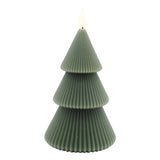 Wing Tai Trading WTT LXS5921xx Dark Green Tiered Tree LED Candle - 2 Sizes