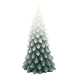 Wing Tai Trading WTT LXS59237T Frosted Green LED Tree Candle