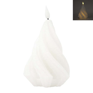 Wing Tai Trading WTT LXS59238T White Twisted LED Tree Candle