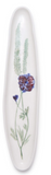 Two's Company TC 55239x Artisanal Long Tidbit Plate with Imprinted Botanical Design - 2 Colors