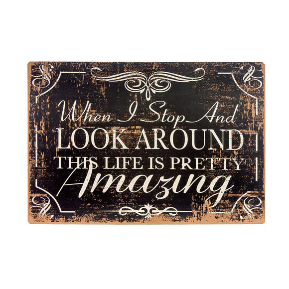 Wing Tai Trading WTT MAN94906 Metal Look Around Sign