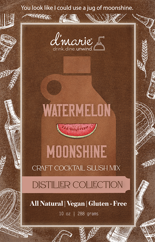 d'Marie Inc DI MS04 Watermelon Moonshine Cocktail Slush Mix 10oz