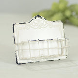 VIP Home & Garden VIP MT2155 Metal Card Holder, White