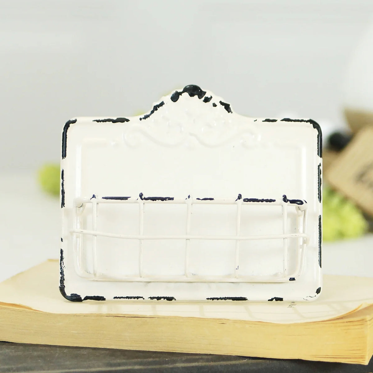 VIP Home & Garden VIP MT2155 Metal Card Holder, White – Piper Lillies ...