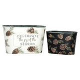Wing Tai Trading WTT MXF43617xx Woodland Pines Mini Oval Buckets - 2 Sizes