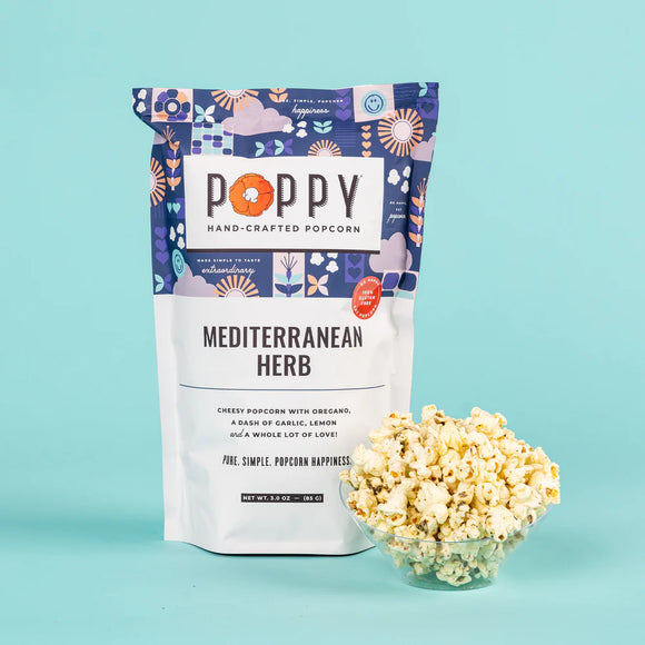 Poppy Handcrafted Popcorn MEDMBC Mediterranean Market Bag