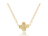 eNewton Design 26 N16GSCSMG 16" Necklace Gold - Signature Cross Small - 6 Styles