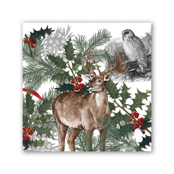 Michel Design Works MDW 814425 WINTER WOODLAND COCKTAIL NAPKIN