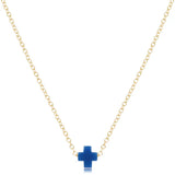 eNewton Design 26 N16GSCSMG 16" Necklace Gold - Signature Cross Small - 6 Styles