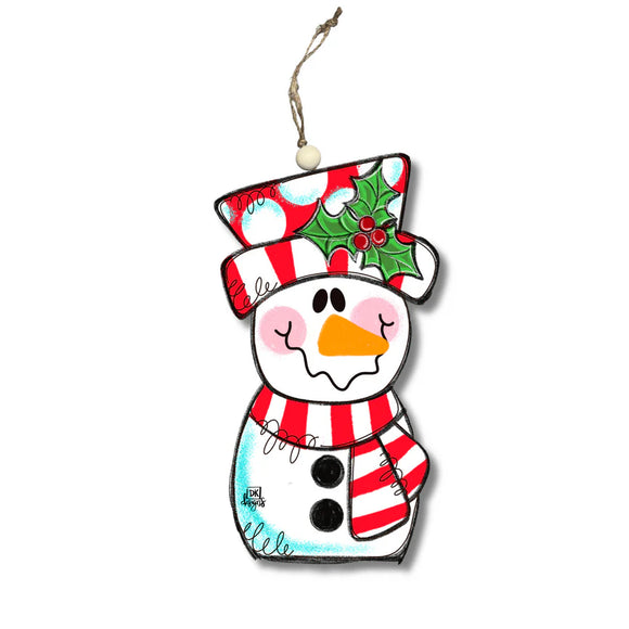 DK Designs DK O1066 Red Snowman Ornament