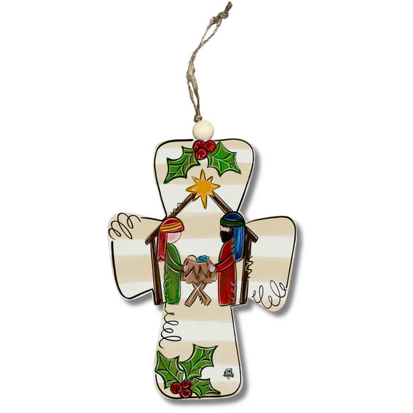 DK Designs DK O1082 Nativity Cross Ornament