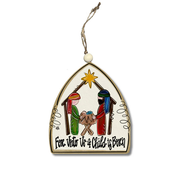 DK Designs DK O1084 Unto Us a Child Ornament