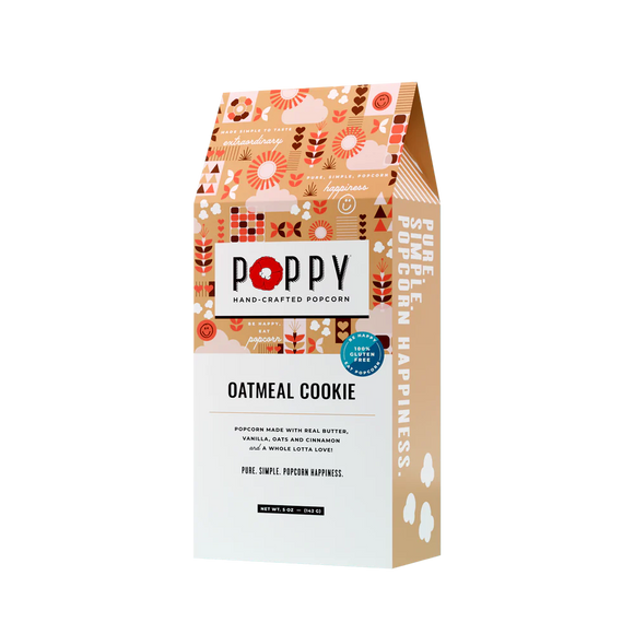 Poppy HandCrafted Popcorn PHP OATCFCC Oatmeal Cookie Folding Carton