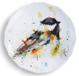 Demdaco 3005051491x Songbirds Appetizer Plate - 4 Styles