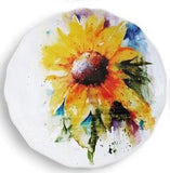 Demdaco 3005051489 Floral Appetizer Plate - 4 Styles