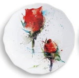 Demdaco 3005051489 Floral Appetizer Plate - 4 Styles